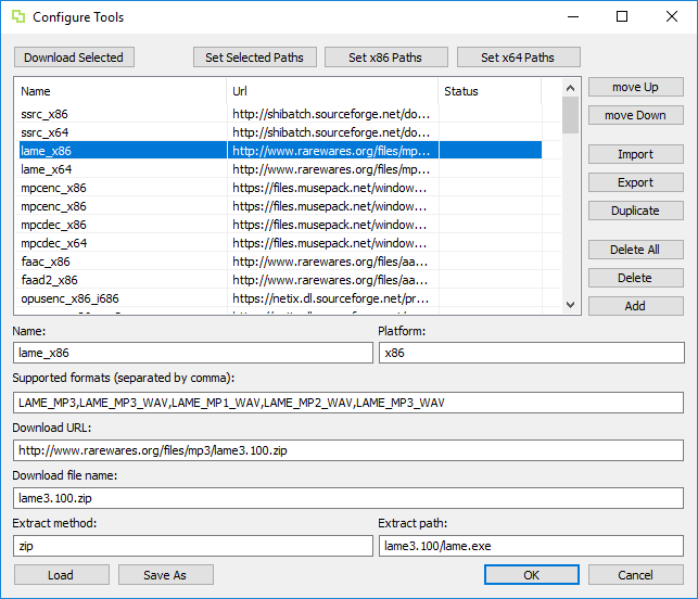 Configure Tools