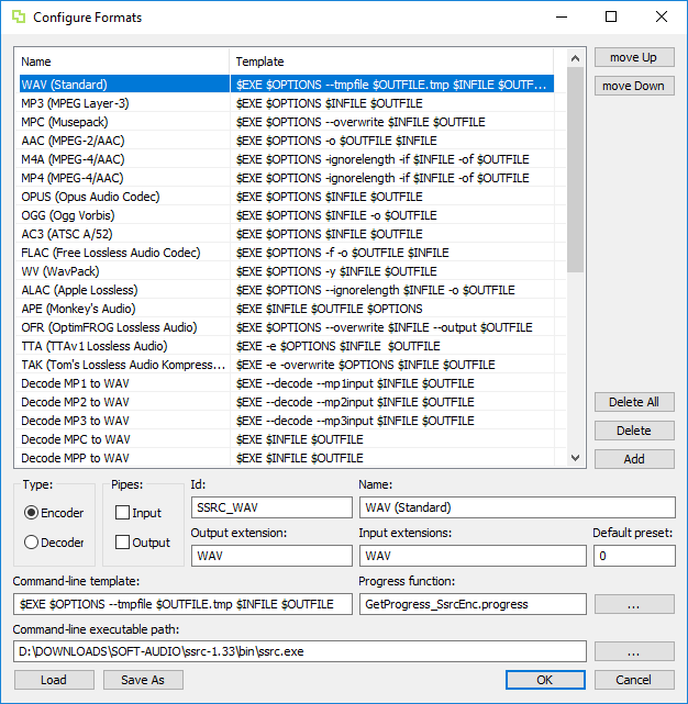 Configure Formats