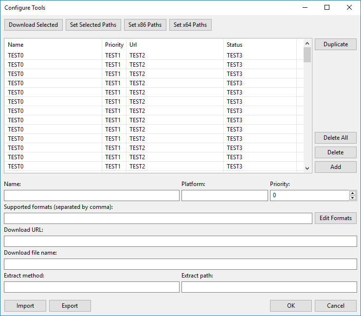 Configure Tools