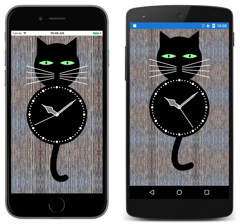 Cat Clock application screenshot